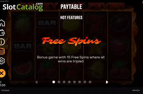 Οθόνη5. Crazy Fever: Burning Wins Κουλοχέρης 