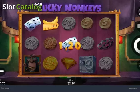 Οθόνη4. Lucky Monkeys Κουλοχέρης