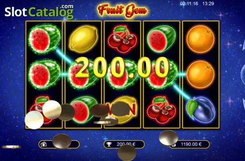 Οθόνη4. Fruit Gem Κουλοχέρης