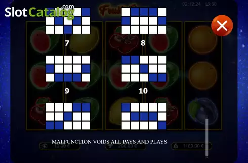 Οθόνη8. Fruit Gem Κουλοχέρης