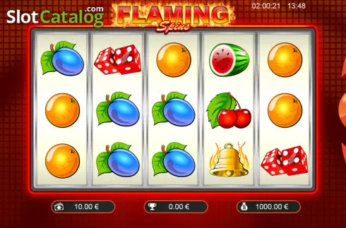 Οθόνη2. Flaming Spins (Cogg Studios) Κουλοχέρης