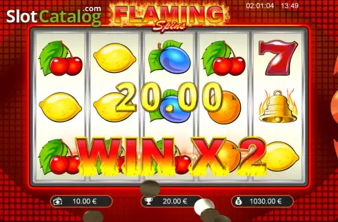 Οθόνη4. Flaming Spins (Cogg Studios) Κουλοχέρης
