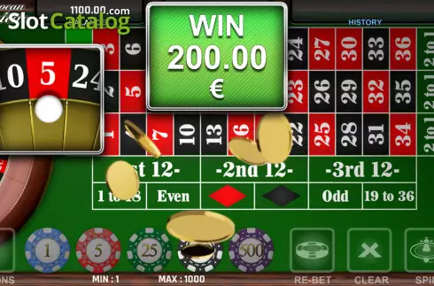 Οθόνη3. European Roulette (Cogg Studio) Κουλοχέρης 