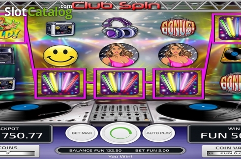 Οθόνη5. Club Spin (Concept Gaming) Κουλοχέρης