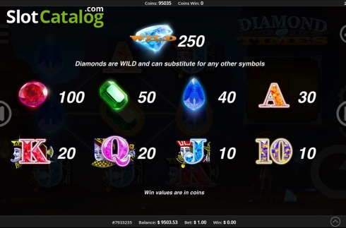 Οθόνη4. Diamond Times Κουλοχέρης