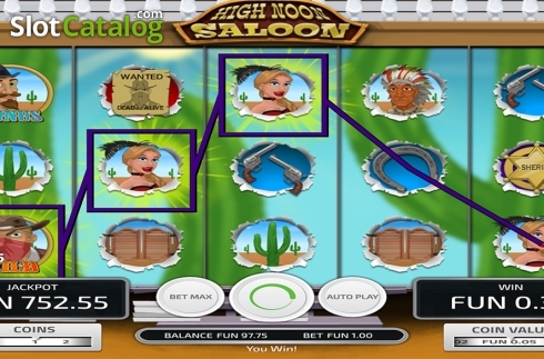 Οθόνη4. High Noon Saloon Κουλοχέρης 