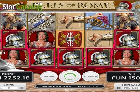 Οθόνη3. Reels of Rome (Concept Gaming) Κουλοχέρης