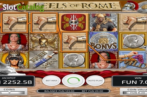Οθόνη5. Reels of Rome (Concept Gaming) Κουλοχέρης