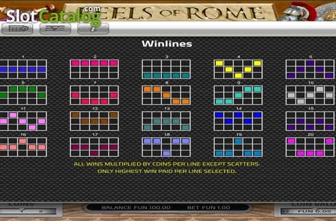 Οθόνη8. Reels of Rome (Concept Gaming) Κουλοχέρης