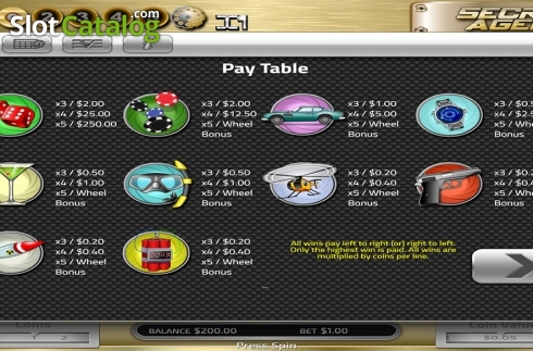 Οθόνη5. Secret Agent (Concept Gaming) Κουλοχέρης 