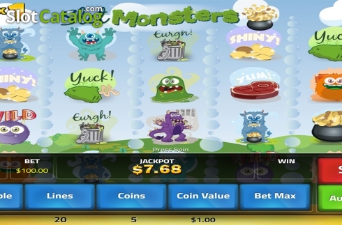 Οθόνη2. Slot Monsters Κουλοχέρης