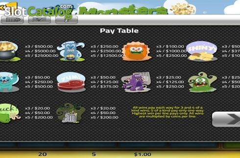 Οθόνη5. Slot Monsters Κουλοχέρης