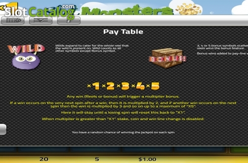 Οθόνη6. Slot Monsters Κουλοχέρης