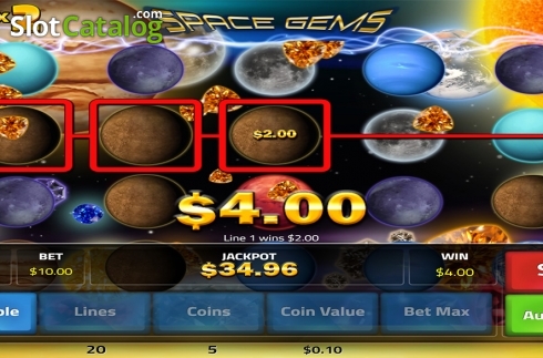 Οθόνη4. Space Gems (Concept Gaming) Κουλοχέρης