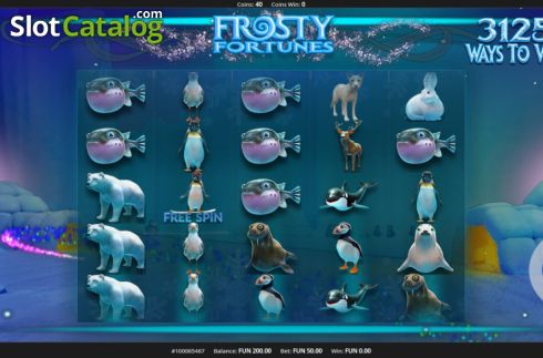 Οθόνη2. Frosty Fortunes Κουλοχέρης
