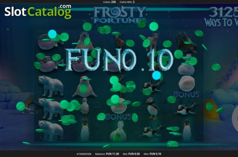 Οθόνη5. Frosty Fortunes Κουλοχέρης