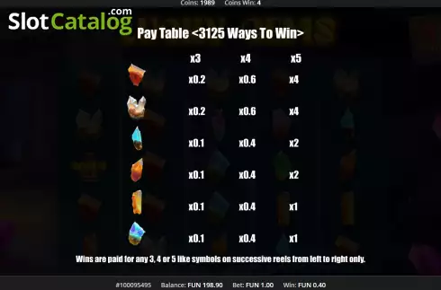 Οθόνη7. Lucky Gems (Concept Gaming) Κουλοχέρης