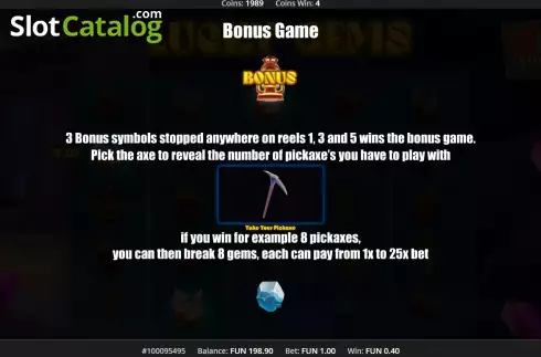 Οθόνη9. Lucky Gems (Concept Gaming) Κουλοχέρης