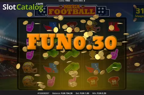 Οθόνη3. Mega Football Κουλοχέρης