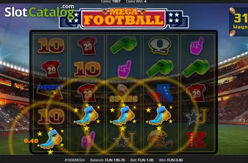Οθόνη4. Mega Football Κουλοχέρης