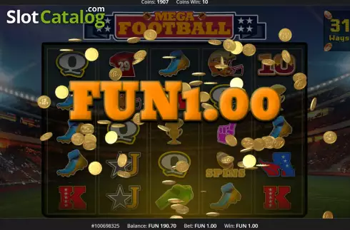 Οθόνη5. Mega Football Κουλοχέρης