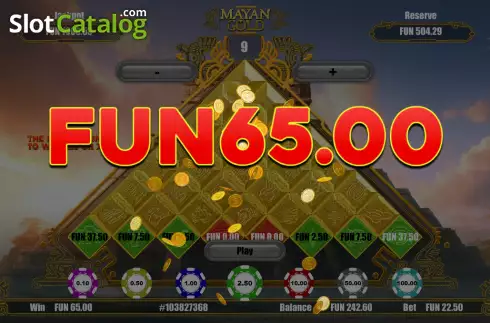 Οθόνη3. Mayan Gold (Concept Gaming) Κουλοχέρης