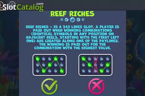 Οθόνη5. Reef Riches (Connective Games) Κουλοχέρης