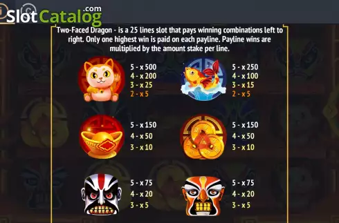 Οθόνη5. Two-Faced Dragon Κουλοχέρης 