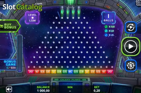 Οθόνη2. Galaxy Plinko (Connective Games) Κουλοχέρης