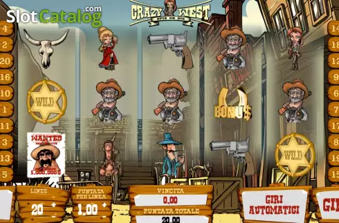 Οθόνη2. Crazy West: Spin or Die Κουλοχέρης