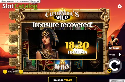 Οθόνη3. Cleopatra's Wild Κουλοχέρης