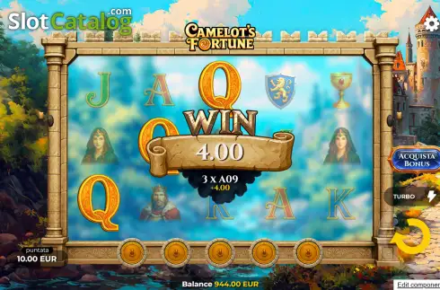 Οθόνη3. Camelot's Fortune Κουλοχέρης