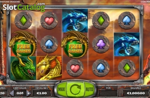 Οθόνη3. Gemstone Dragons Κουλοχέρης
