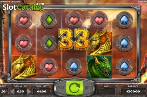 Οθόνη4. Gemstone Dragons Κουλοχέρης