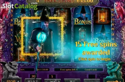 Οθόνη9. Wizard's Castle (Cozy) Κουλοχέρης 