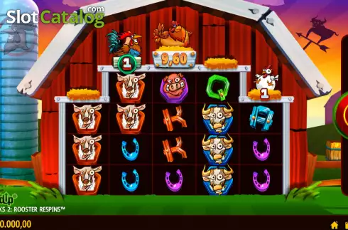 Οθόνη2. Lucky Clucks 2: Rooster Respins Κουλοχέρης