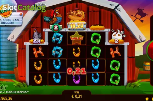 Οθόνη4. Lucky Clucks 2: Rooster Respins Κουλοχέρης