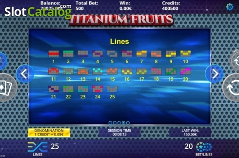 Οθόνη9. Titanium Fruits Κουλοχέρης