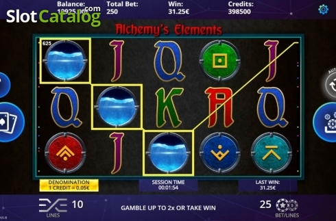 Οθόνη3. Alchemy's Elements Κουλοχέρης