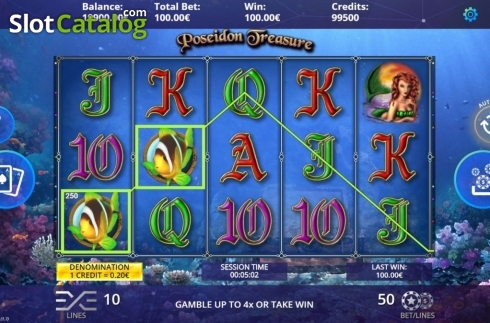 Οθόνη3. Poseidon Treasure Κουλοχέρης