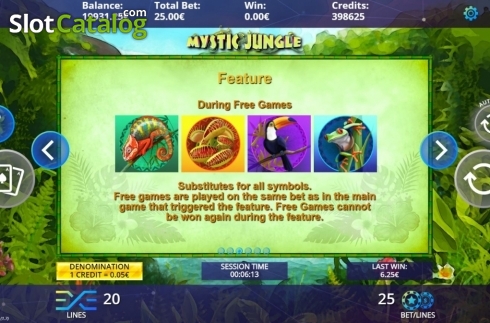 Οθόνη7. Mystic Jungle (DLV) Κουλοχέρης
