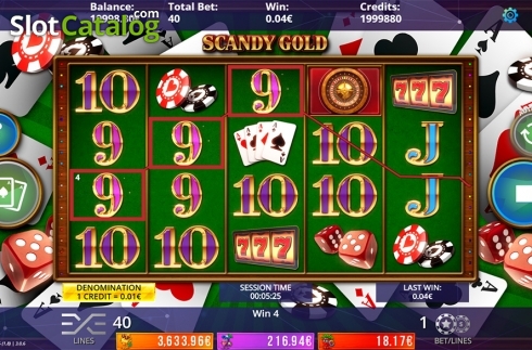 Οθόνη3. Scandy Gold Fruits Jackpot Κουλοχέρης