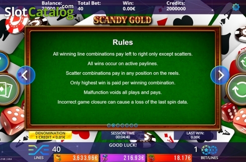 Οθόνη8. Scandy Gold Fruits Jackpot Κουλοχέρης