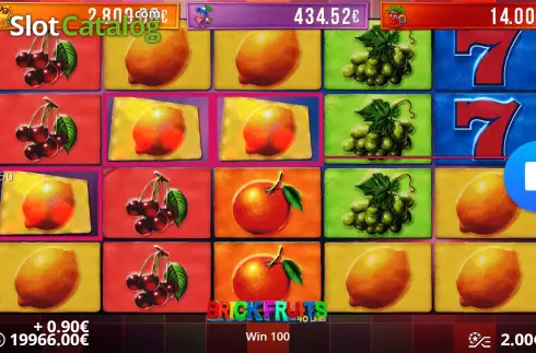 Οθόνη4. Brick Fruits 40 Lines Κουλοχέρης