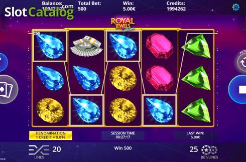 Οθόνη4. Royal Jewels Deluxe Κουλοχέρης