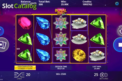 Οθόνη5. Royal Jewels Deluxe Κουλοχέρης