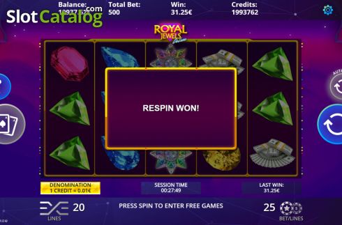 Οθόνη7. Royal Jewels Deluxe Κουλοχέρης