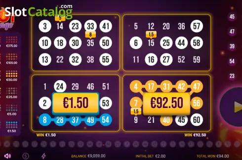 Οθόνη3. Hot Bingo Express Κουλοχέρης