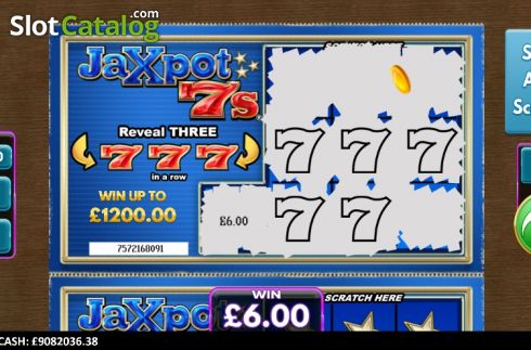 Οθόνη3. Jaxpot 7s Scratcher Κουλοχέρης