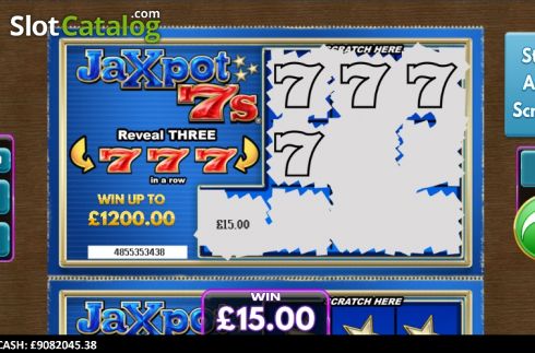 Οθόνη4. Jaxpot 7s Scratcher Κουλοχέρης